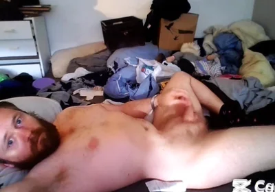Masturbating