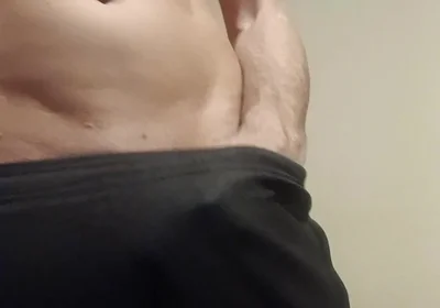 Showing off My Cock in Joggers