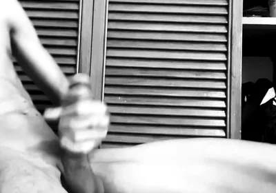 Monochrome BBC Stroking Session - Intense Handjob and Cum Black20one