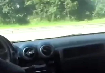 Jerking off in the Car
