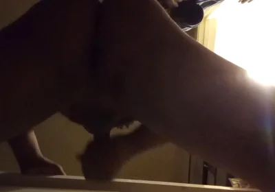 Cumming on the Bathroom Table