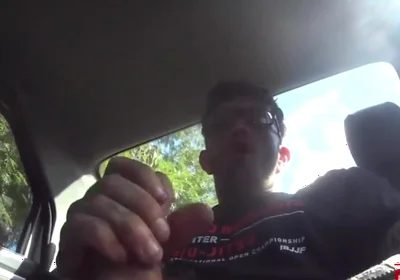 Jerking off in the Car