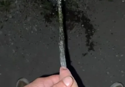Teen Boy Pissing Outdoor