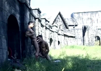 Young Hung Muscle Stud Pounds His Lover Anal Outdoors and Shoots a Thick Cumshot