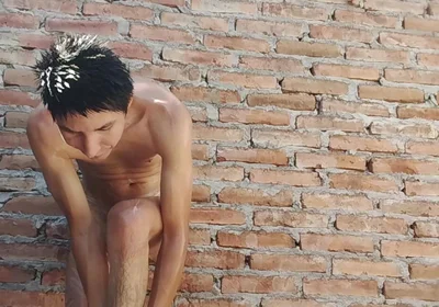 Latin Guy Bathing