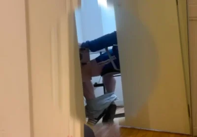 Caught My Straight Flatmate Jerking off to Porn