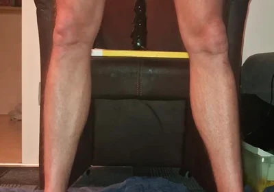 Hot Gay with Beautiful Feet Rides Dildo and Has Pissing Orgasm