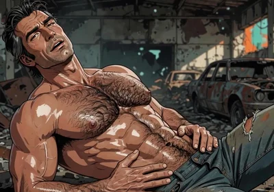 Hairy Chest Men Animation