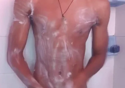 Wet BBC in Shower Fucking My Fleshlight Until Cumshot Black20one