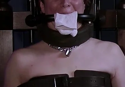 Rikki in Bondage Chair Steel Gag System & Sock Stuffing