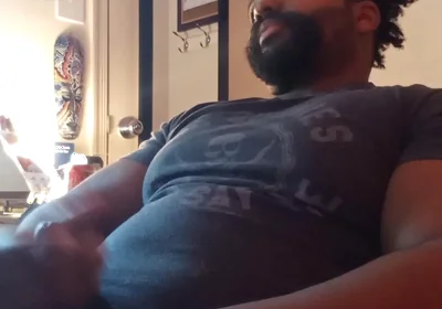BBC Bear Cam Show Jerk and Cum