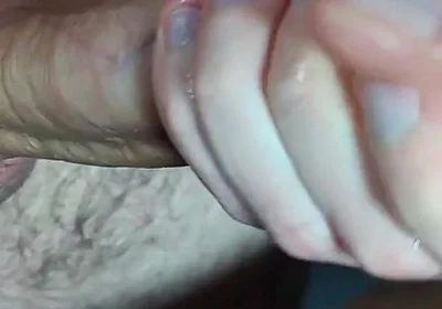 Intense Jerking off of a Big Dick - Lots of Lube - Moaning - Alexhuff