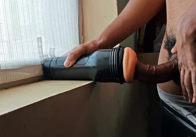 Boy Fuck the Sex Toy After Running