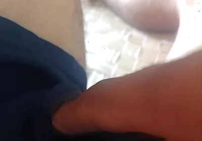 Look Guys How I Am Shaking My Penis Firmly and Pulling Out the Water