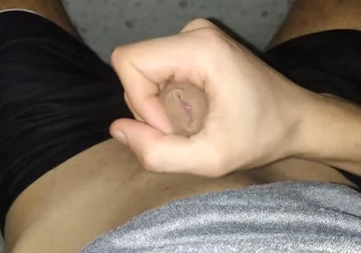 Morning Masturbation Under the Sheets of Beautiful Shaved Big Dick with Slow Cumshot