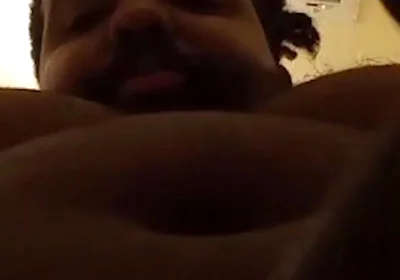 POV Facial Cumshot From Black Bear Stepdaddy