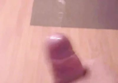 Stretching and Horny Cum