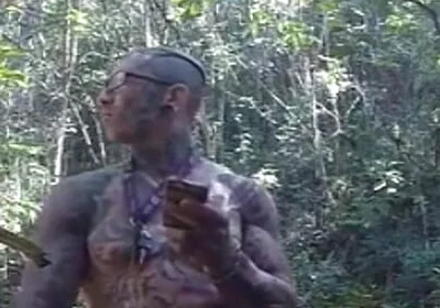 Handjob in the Waterfall Cumming with Soft Cock