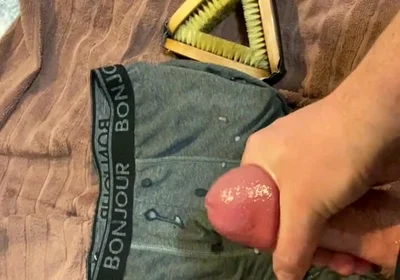 Cumming on Underwear