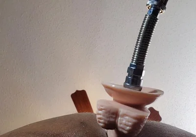 Sex Machine Fucks Me. Huge Dildo