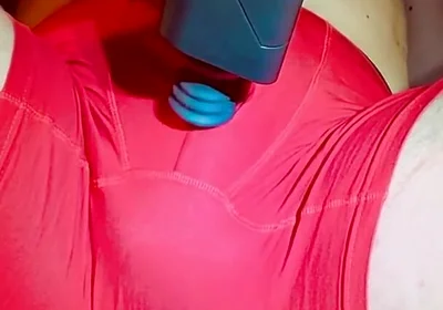 Cumshot in Panties From a Powerful Massager!