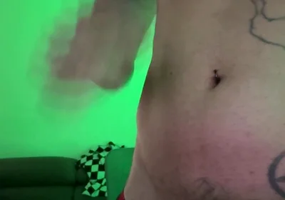 Morbid Curiosity, Alone, at Home Touching Himself with Semi-transparent Clothing