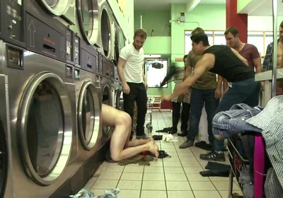 Punk Gets His Balls Stretched and His Hole Fucked by a Crowd of Men