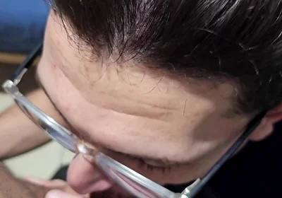 Tattooed White Guy with a Big Uncut Dick Asked Me to Leave Gloryhole and Finish the Job Outside