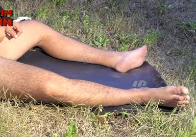 Huge Arab Alpha Brought His Big Feet, Big Cock and Balls Full to the Max