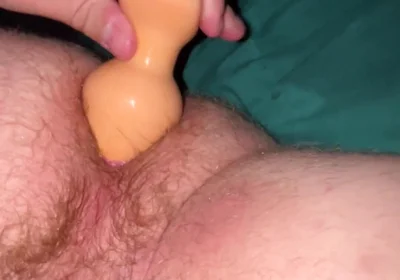 Playing with My Large Butt Plug in My Ass