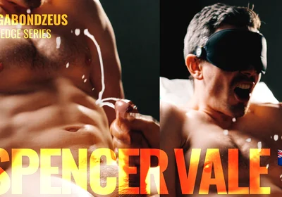 Aussie Muscular Hunk Big Dick Got Edged