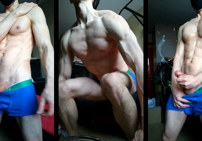 A Quick Warm-up Before the Main Workout - Massive Cumshot