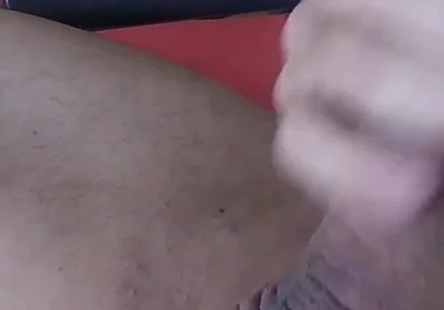 Naked on a Lounger in a Relaxation Room, with Bulging Balls, I Jerk off My Thick Cock and Then Shoot Warm Cum Onto Myself