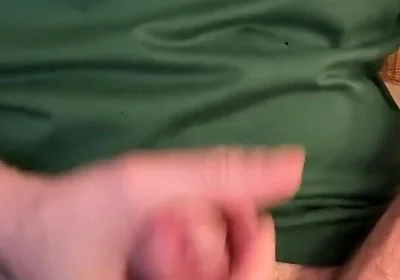 Edging My White Cock with Cum as Lube