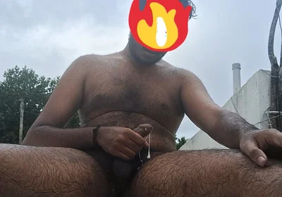 Mallu Man Nude Masturbation in Rain