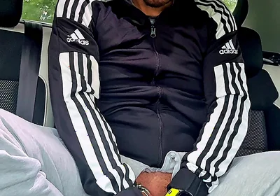 Chav-lad in a Tracksuit and White Socks Outside in Public Fun