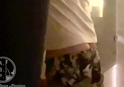 Caught Pissing on His Friend in the Bathtub