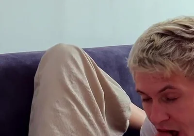 Guy Took a Pornstar Home After Dinner and Let Him Destroy His Throat and Tight Hole