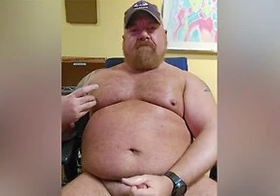 Stroking Thick Bear Cock