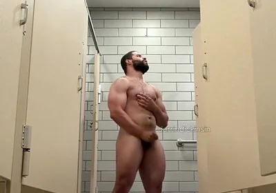 Beefy Muscle Locker Room Showers