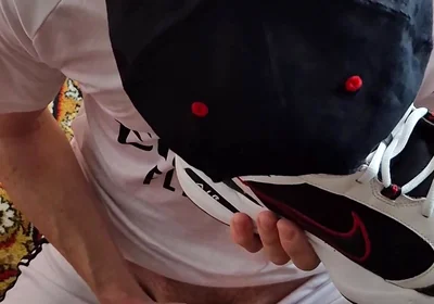 Licks Cum From Nike's Sneakers