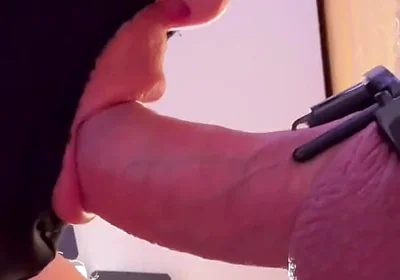 Cock in the Penis Cage I Am Allowed to Open at the Gloryhole