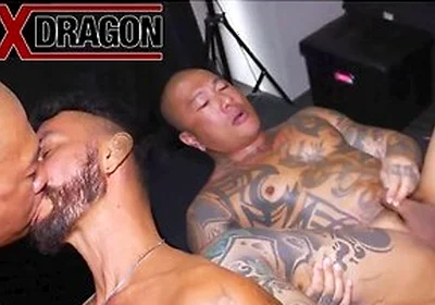 Kenjis Raging Cock Conquers Damian Dragons Ass With Total Control
