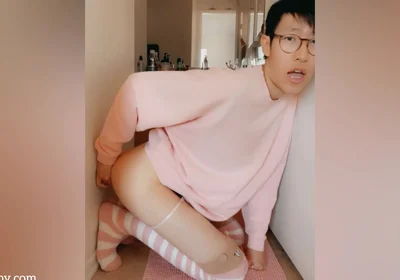 Skinny Asian Boy Loves Taking It From Behind