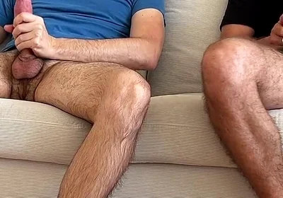Straight Buddie Helps Jerking off