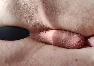 Anal Play With Silicone Butt Plug
