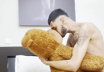 Playing With My Teddy Bear And Cumming On His Face