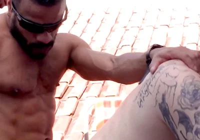 It Was a Rooftop Soccer Game, but the Straight Guy's Girlfriend Showed up.