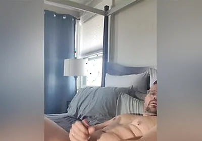 Jerking Off While Using A Dildo