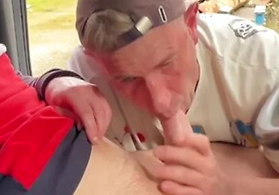 Inside A Truck At A Rest Area Spontaneous Gay Encounter